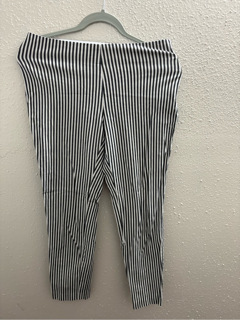Striped Black & White Kids Leggings